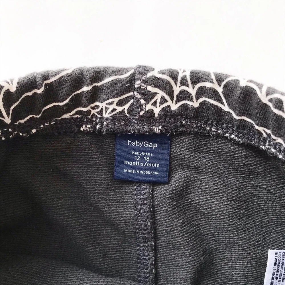 BABygap spider web joggers  VGUC 12-18 months